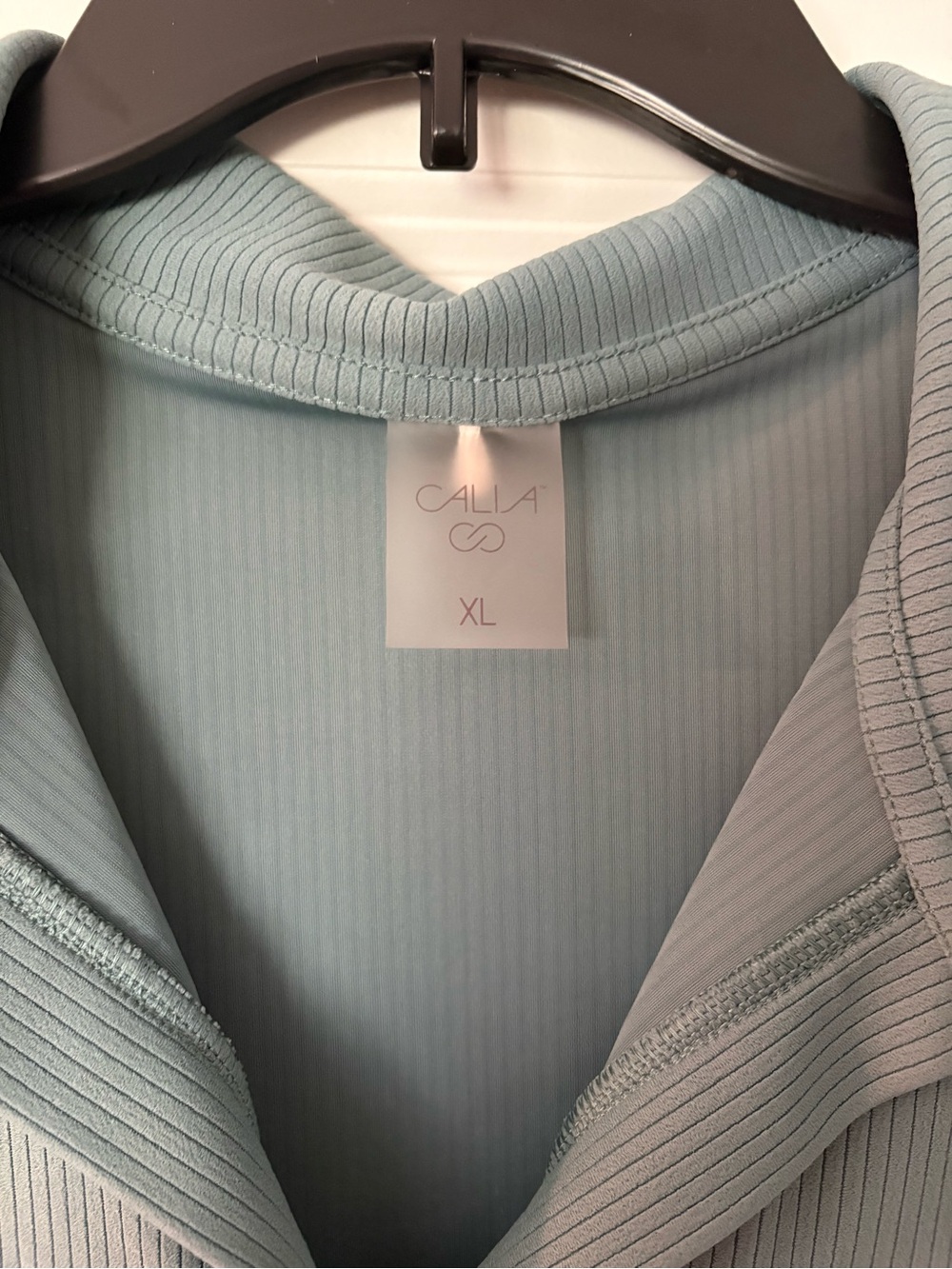 Calia Ribbed Athletic Top Blue/Green - Picture 2 of 3